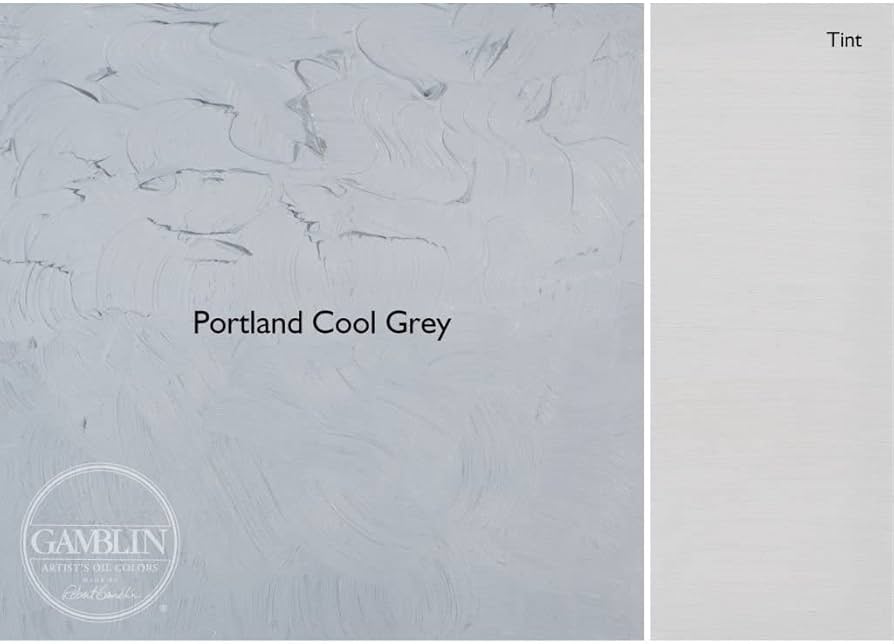 Gamblin Artists' Grade Oil 37ml PORTLAND COOL GREY