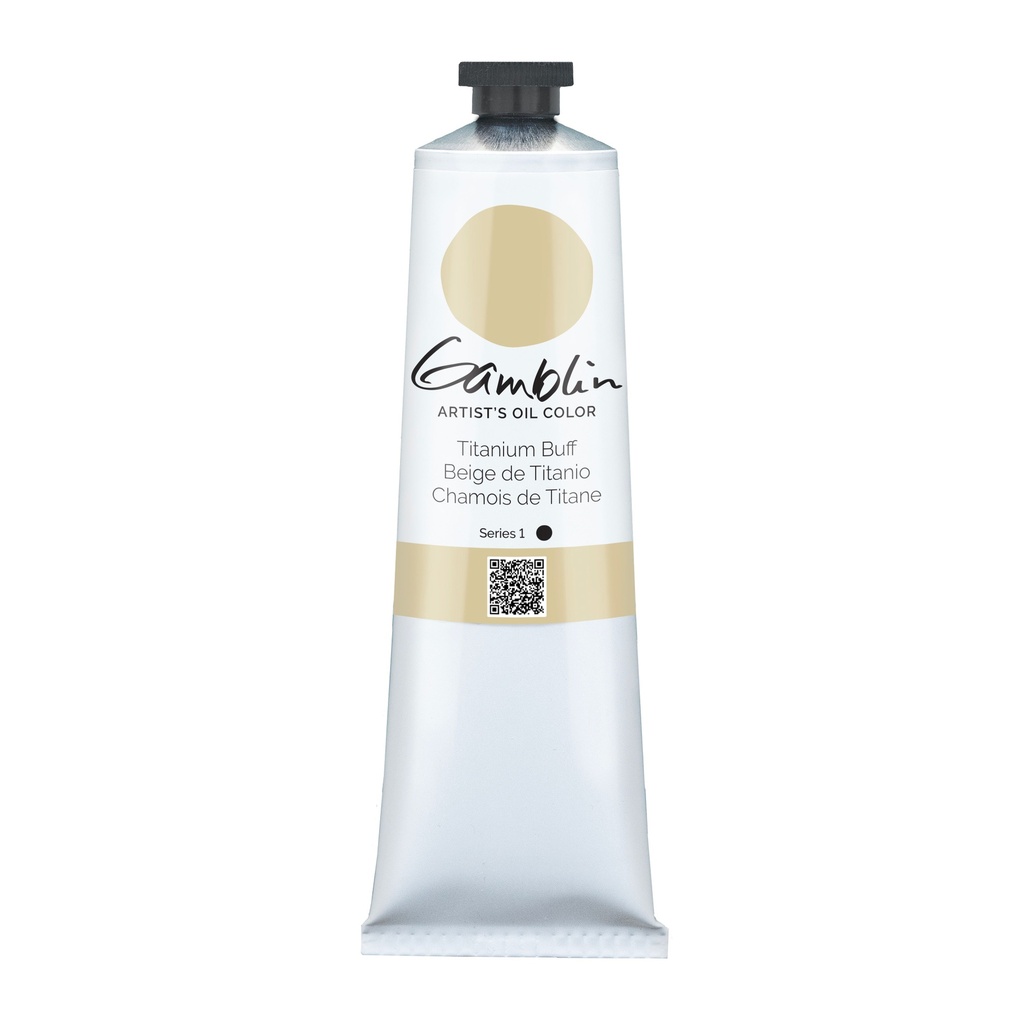 Gamblin Artists' Grade Oil 150ml TITANIUM BUFF