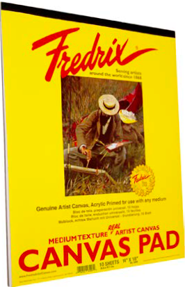 Fredrix 9in x 12in Canvas Pads