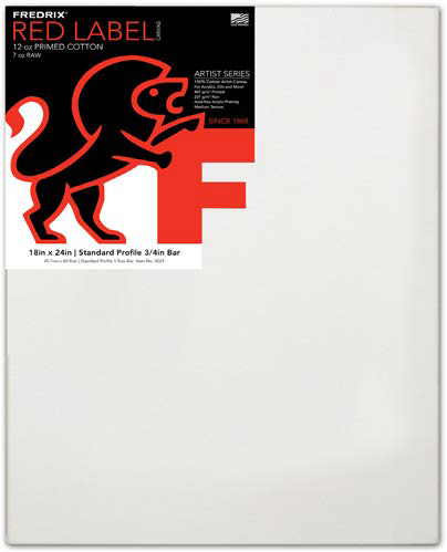 Fredrix 10in x 10in Red Label Stretched Canvas