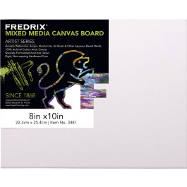 Fredrix Archival Canvas Panel Mixed Media 12in x 16 in