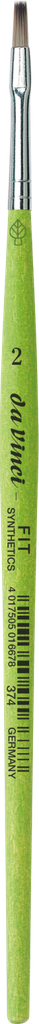 daVinci Brush Fit Flat Synthetic Series 374 Size 2