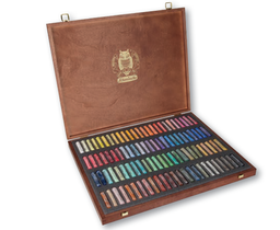 [SC77100] Schmincke Pastels Wooden Boxed Set of 100 Assorted pastels