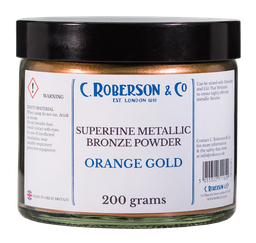 [CR75264G] Roberson Bronze Powder 200 grams Rich Orange Gold