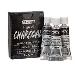 [SC18758097] Schmincke Pigment Trio liquid Charcoal